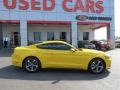 2015 Triple Yellow Tricoat Ford Mustang V6 Coupe  photo #9