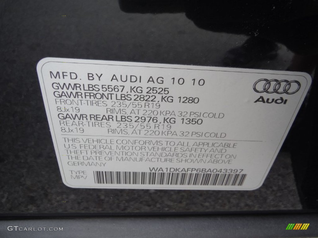 2011 Q5 3.2 quattro - Deep Sea Blue Pearl Effect / Cinnamon Brown photo #39