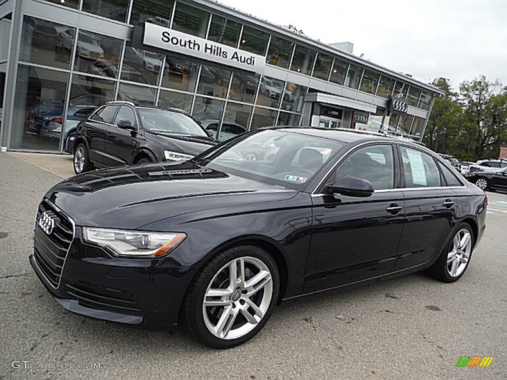 2015 A6 2.0T Premium Plus quattro Sedan - Moonlight Blue Metallic / Nougat Brown photo #1