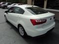 2013 Clear White Kia Rio LX Sedan  photo #2