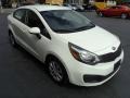 Clear White 2013 Kia Rio LX Sedan Exterior