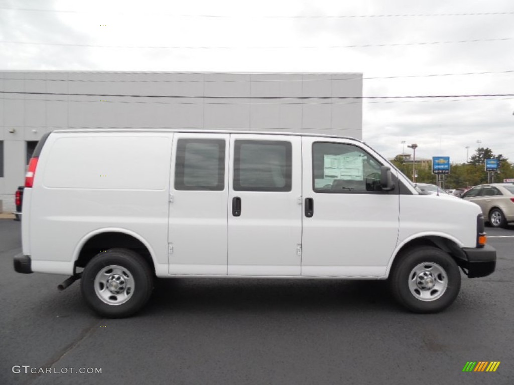 Summit White 2016 Chevrolet Express 2500 Cargo WT Exterior Photo #107603554
