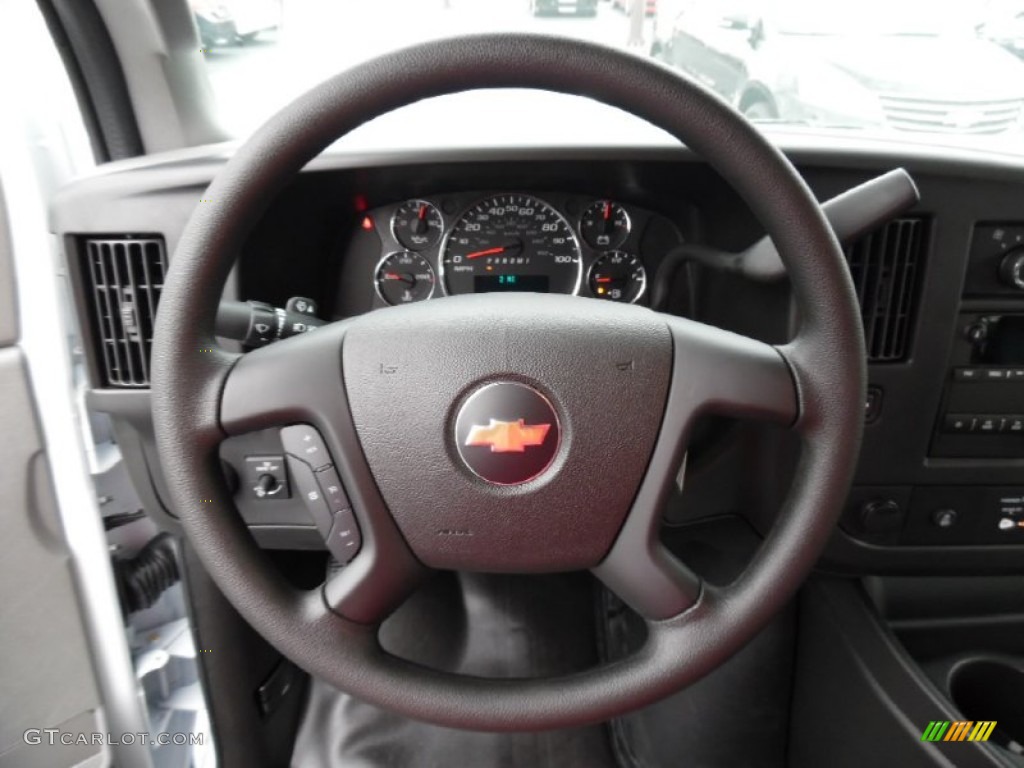 2016 Chevrolet Express 2500 Cargo WT Medium Pewter Steering Wheel Photo #107603884