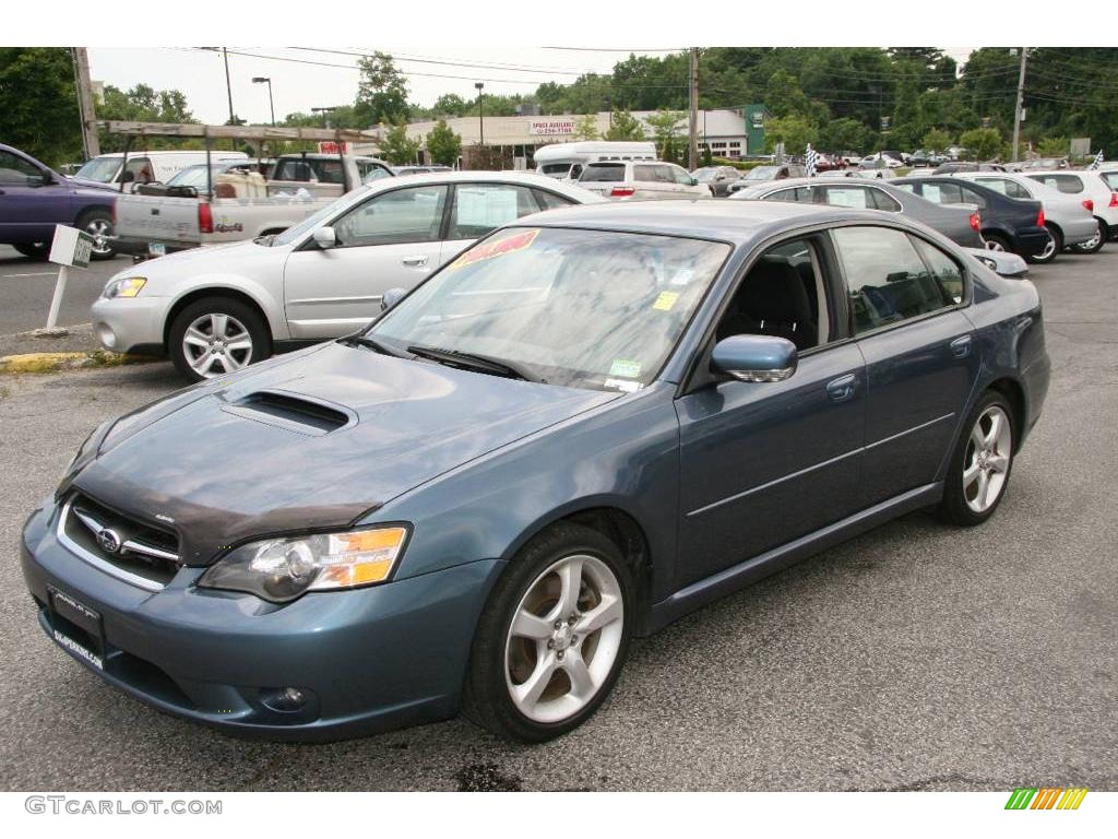 2005 Legacy 2.5 GT Sedan - Atlantic Blue Pearl / Charcoal Black photo #1