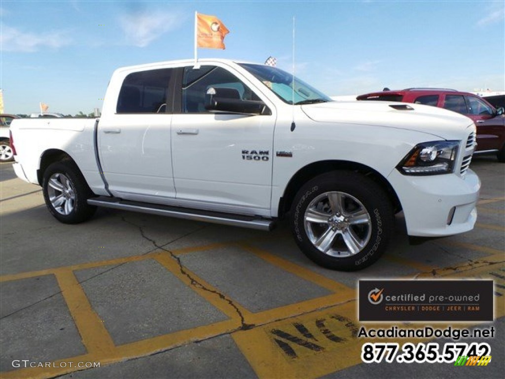 2014 1500 Sport Crew Cab - Bright White / Black photo #11