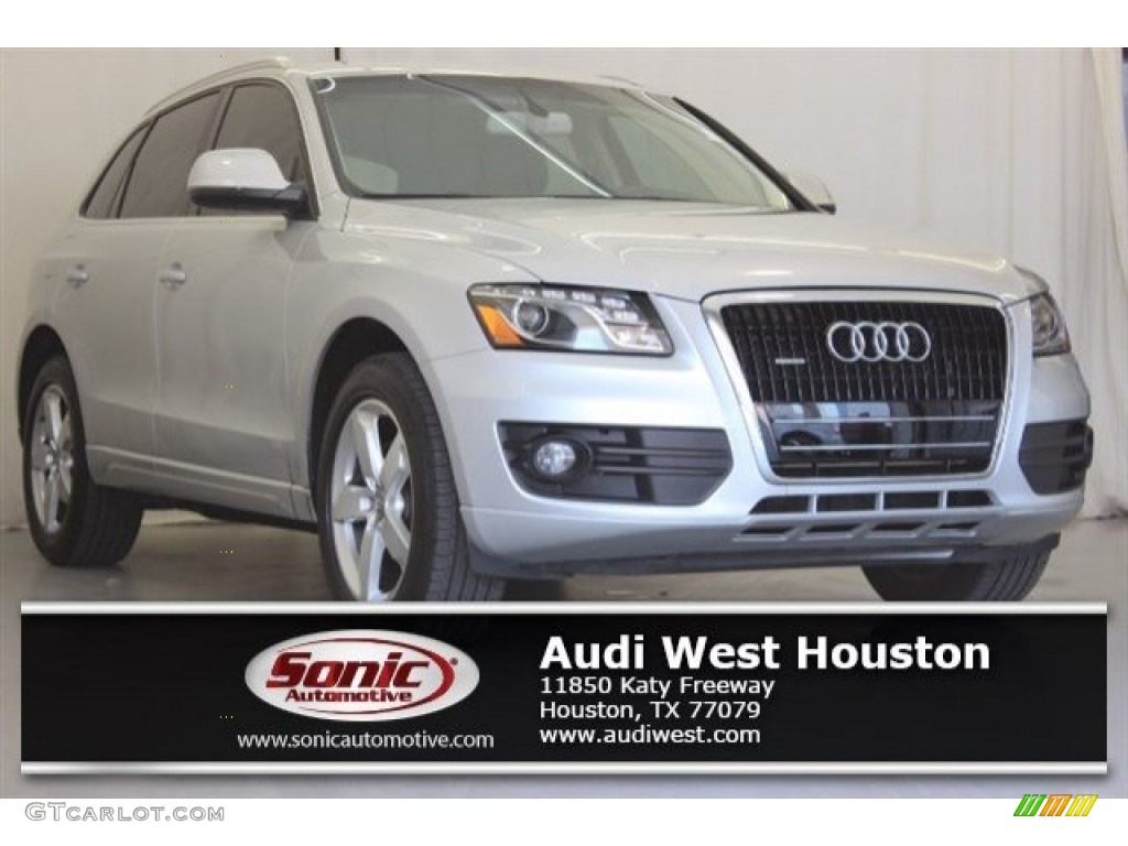 2009 Q5 3.2 Premium Plus quattro - Ice Silver Metallic / Black photo #1