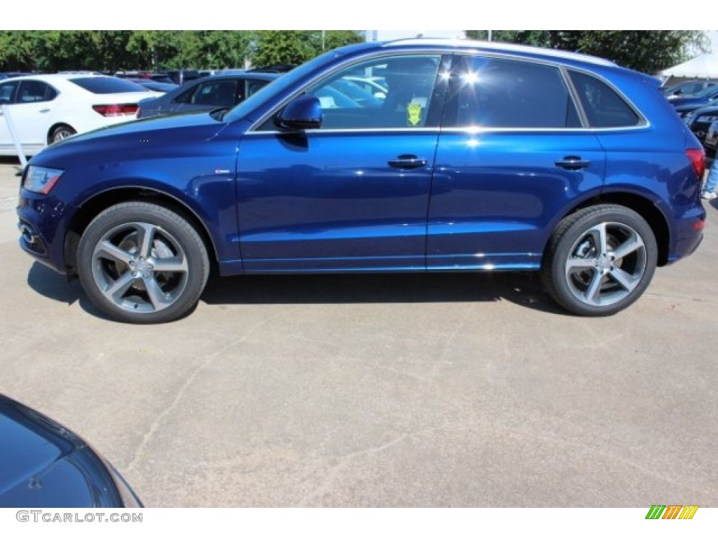 2016 Q5 3.0 TFSI Premium Plus quattro - Scuba Blue Metallic / Chestnut Brown photo #5