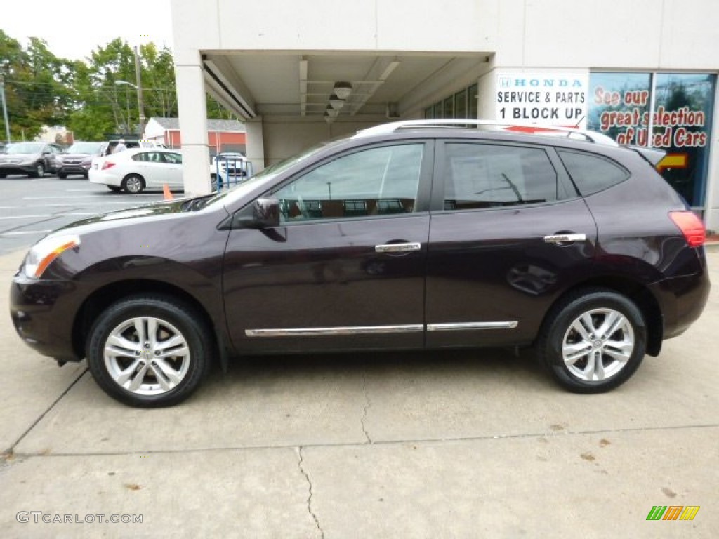 2012 Rogue SV AWD - Black Amethyst / Black photo #2