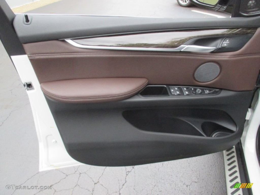 2016 BMW X5 xDrive35i Mocha Door Panel Photo #107612998