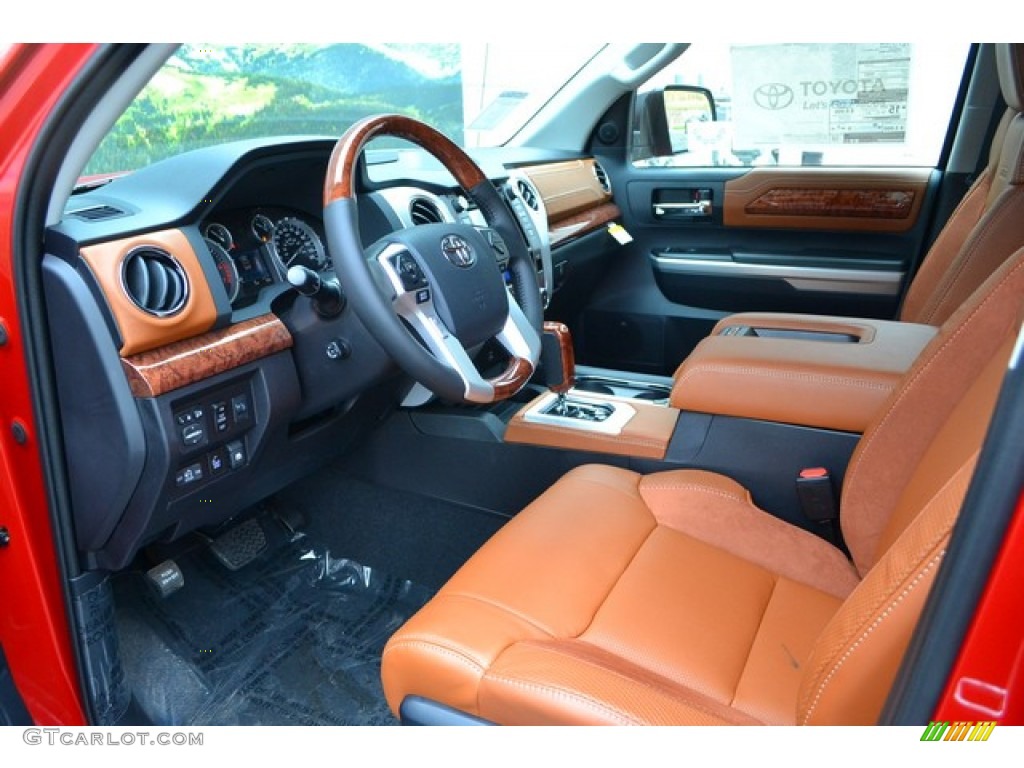 1794 Black/Brown Interior 2016 Toyota Tundra 1794 CrewMax 4x4 Photo #107613448