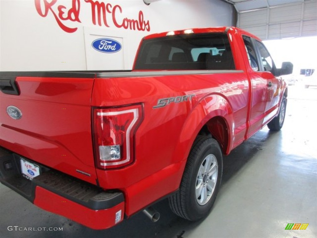 2015 F150 XL SuperCab - Race Red / Medium Earth Gray photo #8