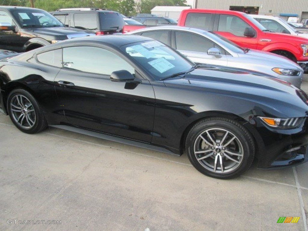 2015 Mustang EcoBoost Coupe - Black / Ebony photo #2