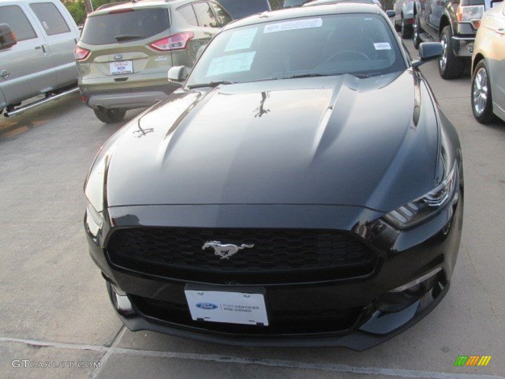 2015 Mustang EcoBoost Coupe - Black / Ebony photo #7