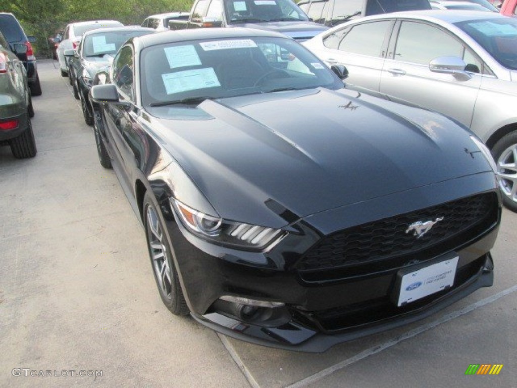 2015 Mustang EcoBoost Coupe - Black / Ebony photo #8