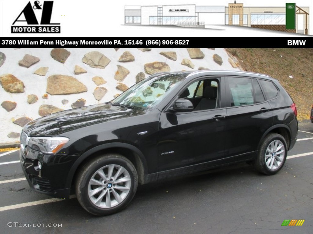 2016 X3 xDrive28i - Jet Black / Black photo #1