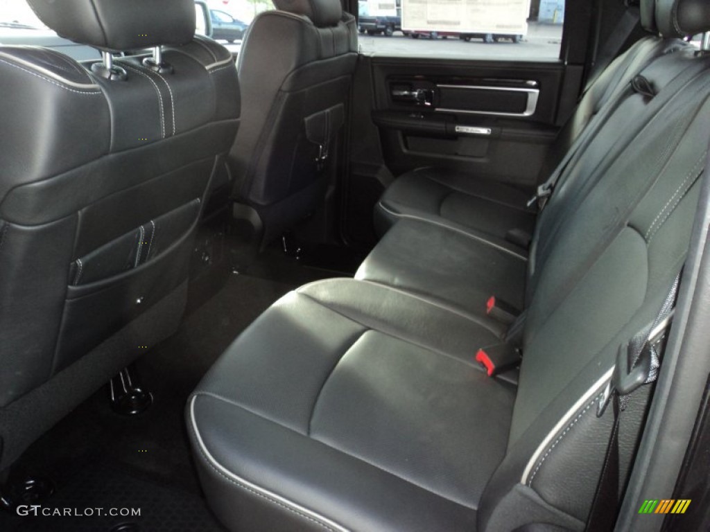 2015 Ram 1500 Laramie Limited Crew Cab 4x4 Rear Seat Photo #107617699