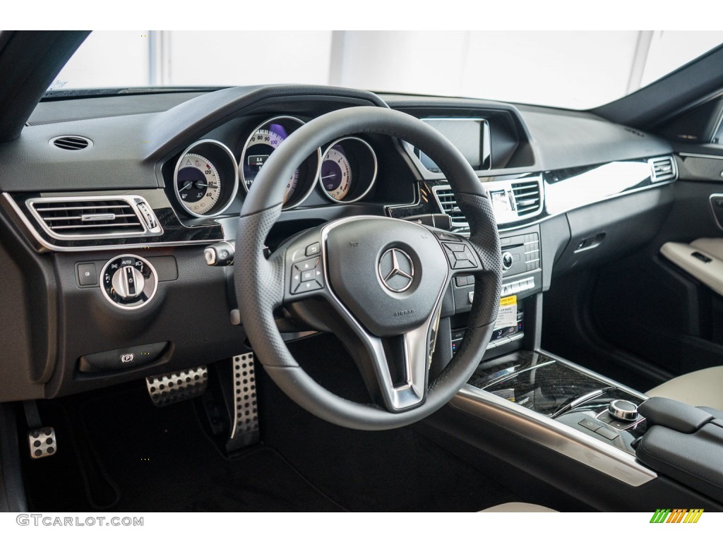 Crystal Grey/Black Interior 2016 Mercedes-Benz E 250 Bluetec Sedan Photo #107618476