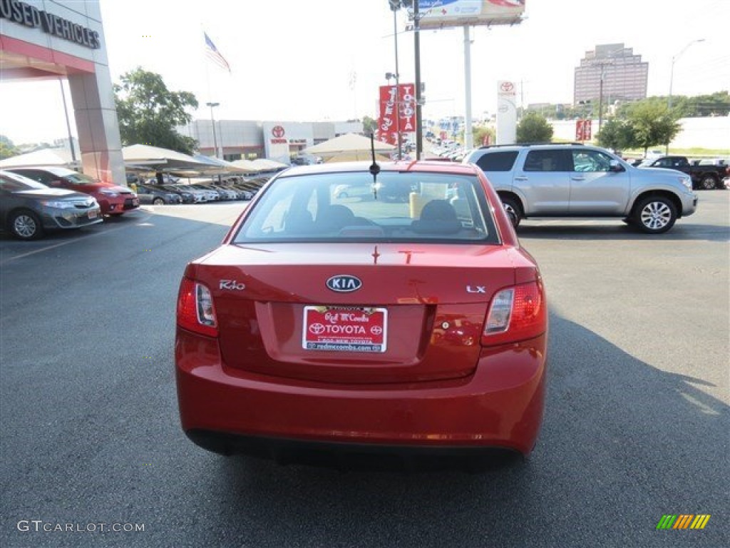 2011 Rio LX - Tropical Red / Gray photo #7