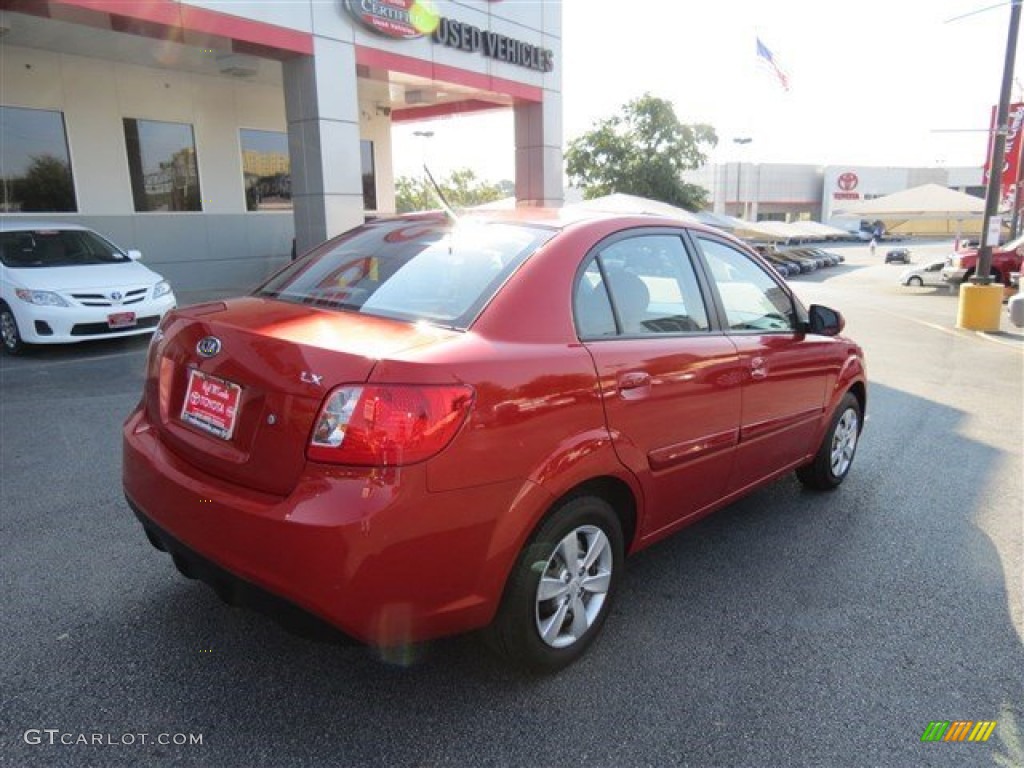 2011 Rio LX - Tropical Red / Gray photo #8