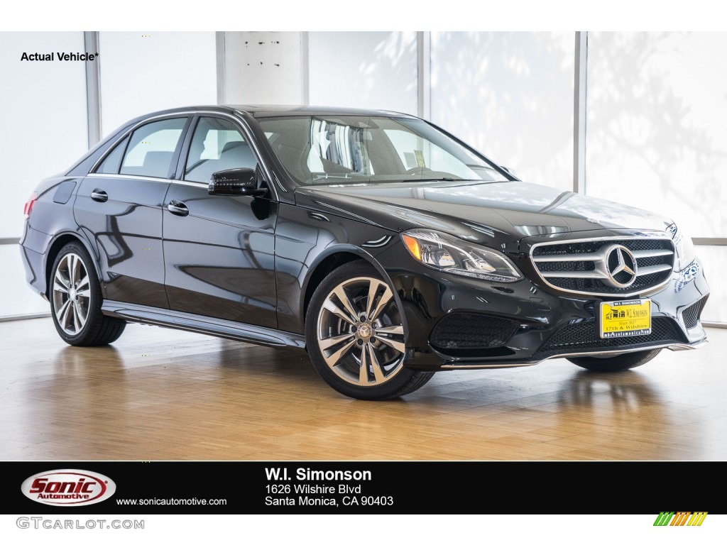 2016 E 350 Sedan - Black / Black photo #1