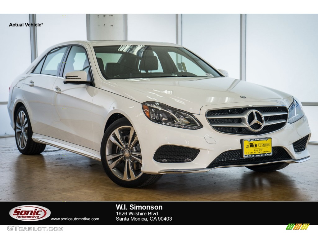 2016 E 350 Sedan - Polar White / Black photo #1