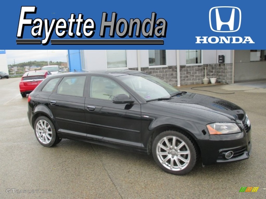 2012 A3 2.0 TDI - Deep Sea Blue Pearl Effect / Luxor Beige photo #1