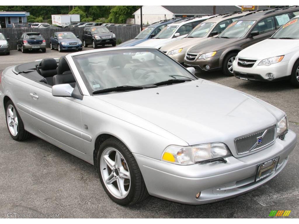 2001 C70 HT Convertible - Mystic Silver Metallic / Gray photo #3