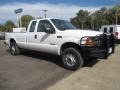 Oxford White 2001 Ford F250 Super Duty XL SuperCab 4x4 Chassis Exterior