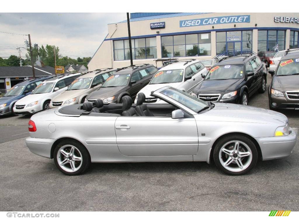 2001 C70 HT Convertible - Mystic Silver Metallic / Gray photo #4