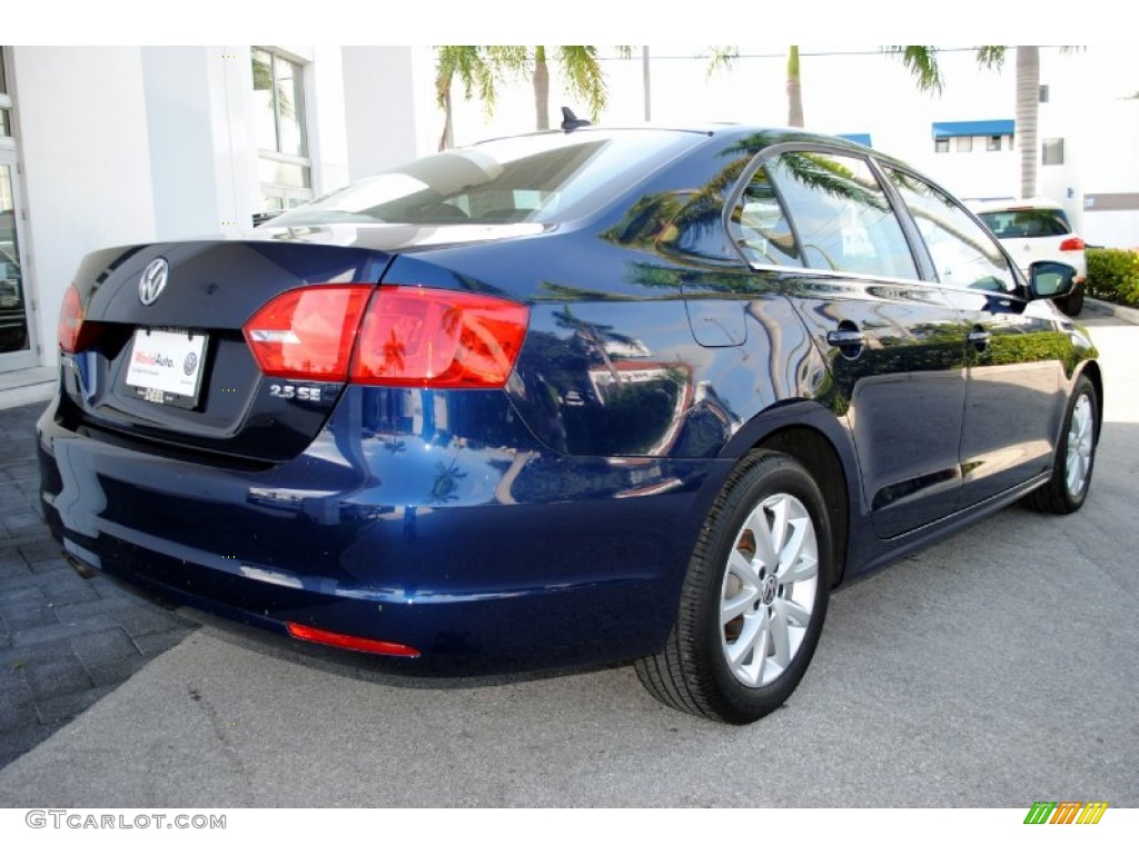 2013 Jetta SE Sedan - Tempest Blue Metallic / Titan Black photo #10