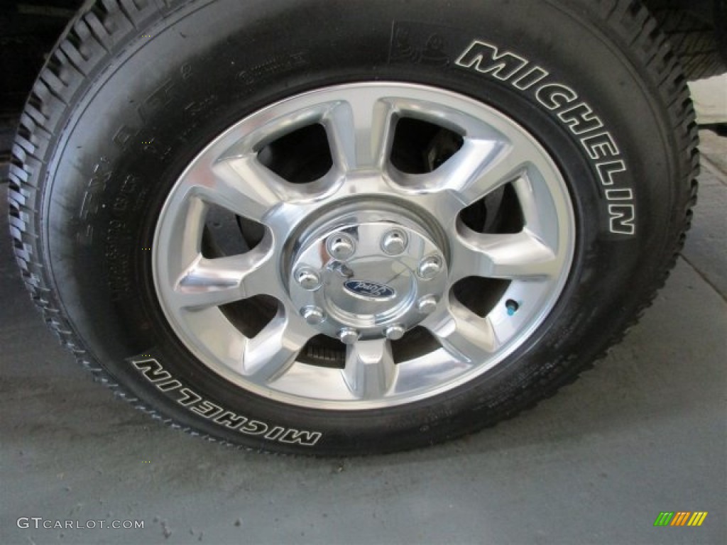 2015 F250 Super Duty Lariat Crew Cab 4x4 - Tuxedo Black / Black photo #6