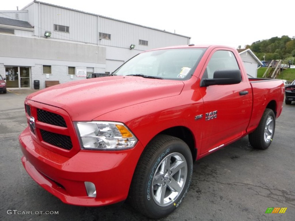 Flame Red 2016 Ram 1500 Express Regular Cab 4x4 Exterior Photo #107637220