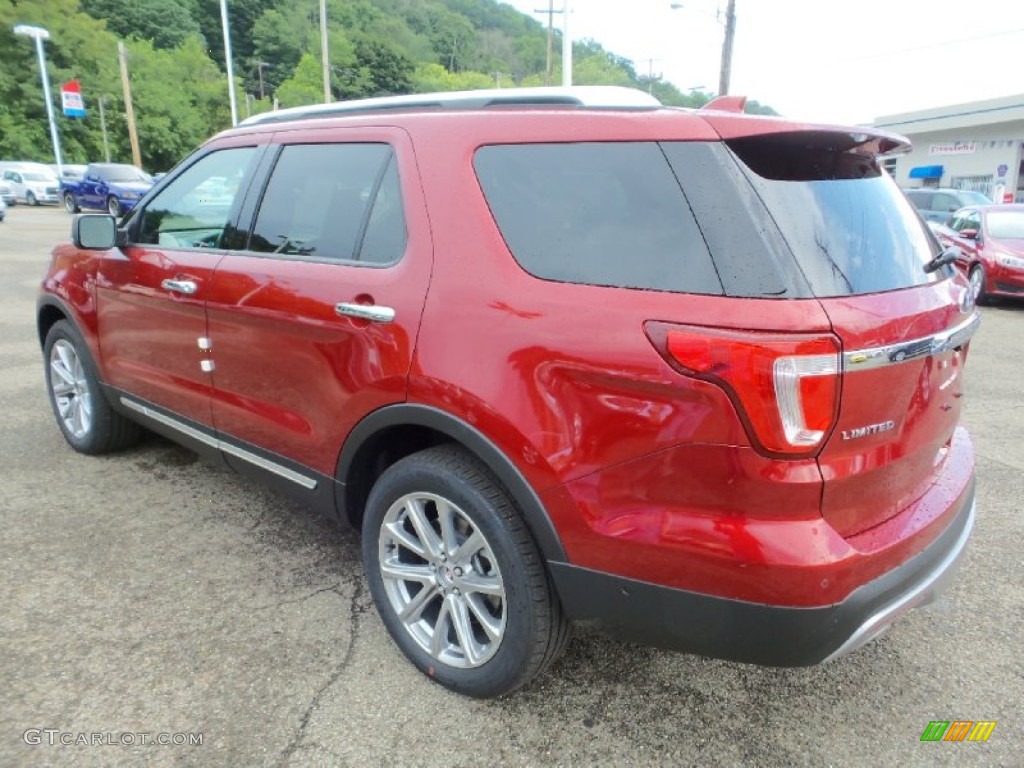 2016 Explorer Limited 4WD - Ruby Red Metallic Tri-Coat / Ebony Black photo #6