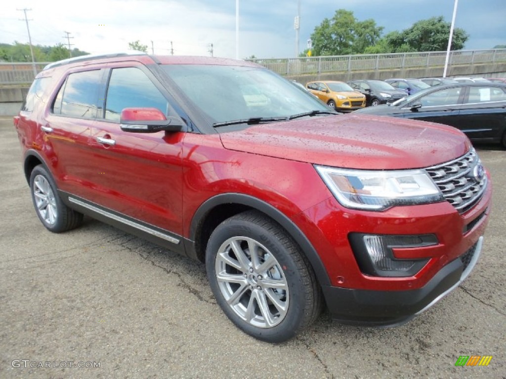 Ruby Red Metallic Tri-Coat 2016 Ford Explorer Limited 4WD Exterior Photo #107638502