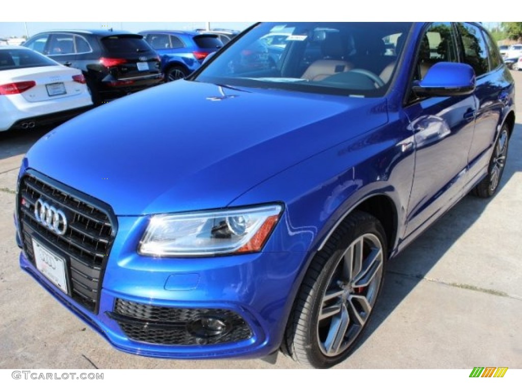 2016 SQ5 Premium Plus 3.0 TFSI quattro - Sepang Blue Pearl / Black/Chestnut Brown photo #3