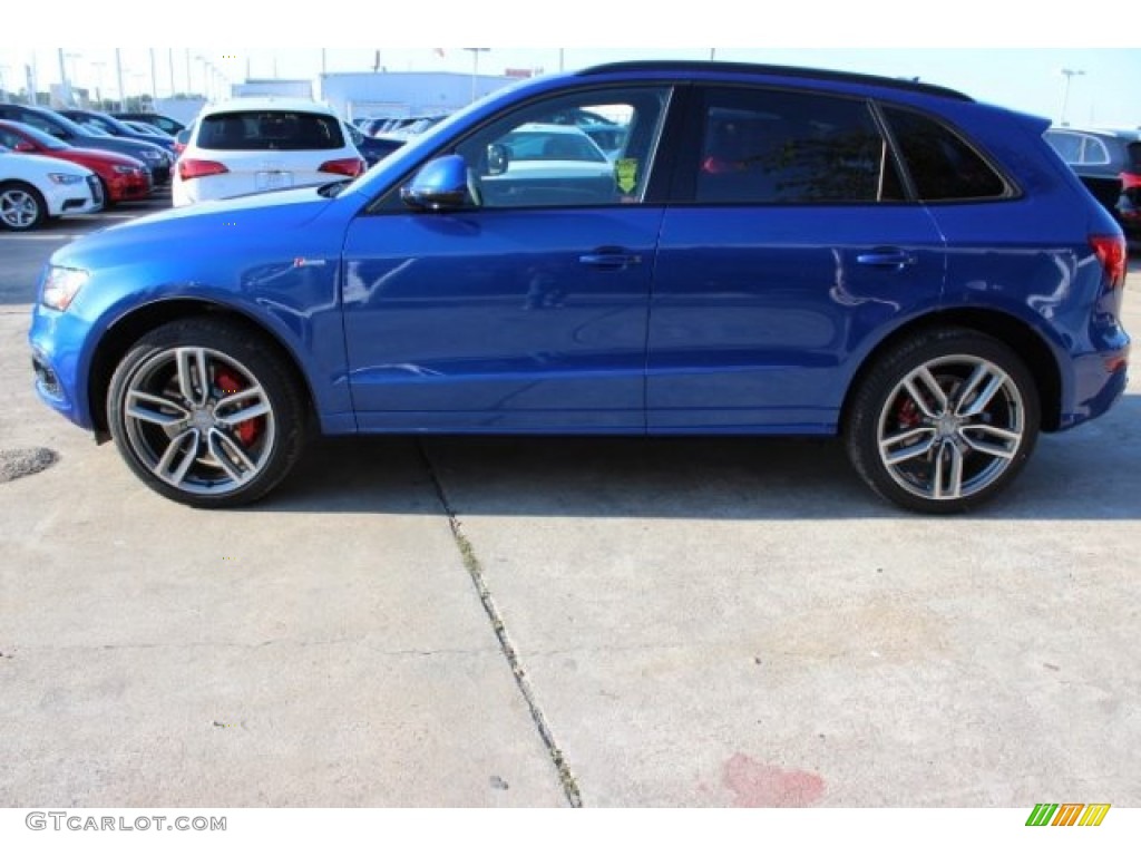 2016 SQ5 Premium Plus 3.0 TFSI quattro - Sepang Blue Pearl / Black/Chestnut Brown photo #5