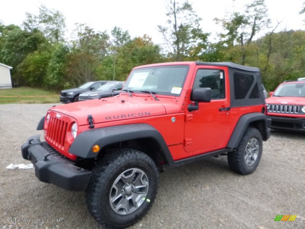 Firecracker Red 2016 Jeep Wrangler Rubicon 4x4 Exterior Photo #107640953