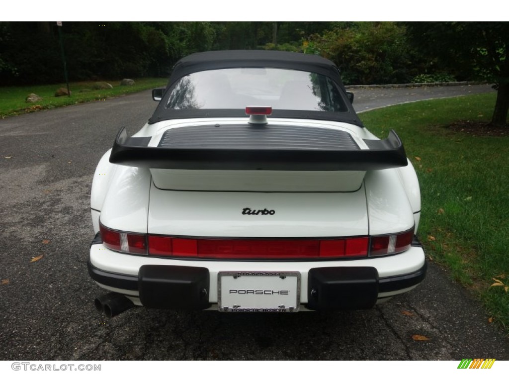 1989 911 Carrera Turbo Cabriolet Slant Nose - Grand Prix White / Cashmere Beige photo #5