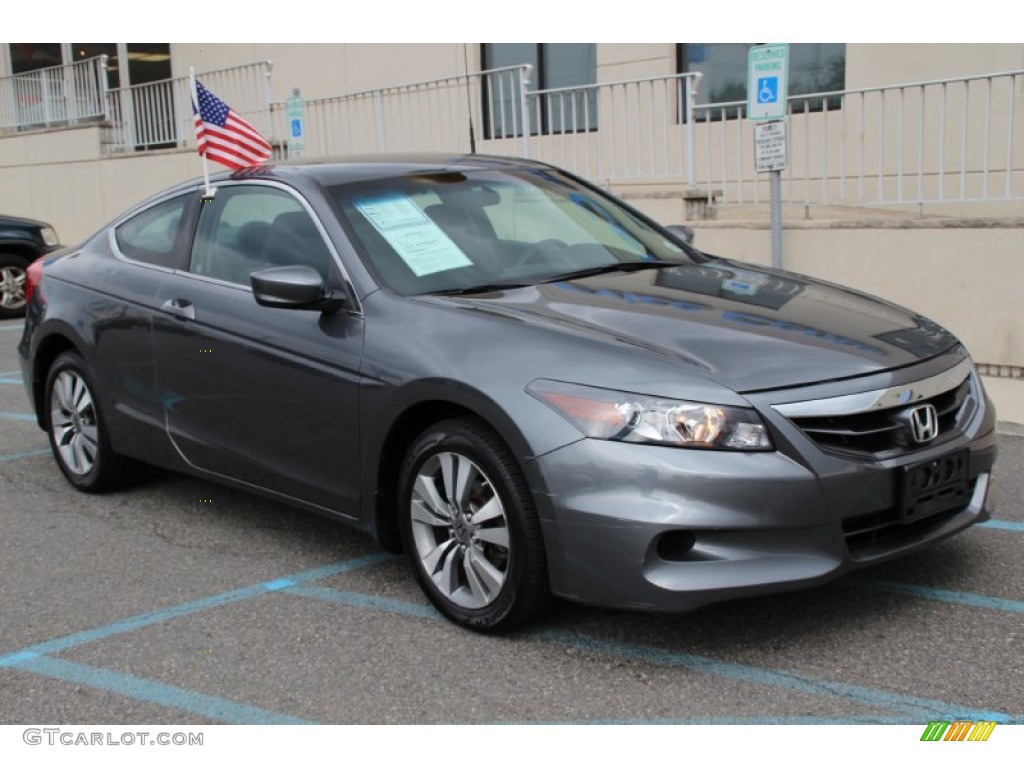 2012 Accord LX-S Coupe - Polished Metal Metallic / Black photo #1