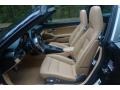 2015 Porsche 911 Black/Luxor Beige Interior Front Seat Photo