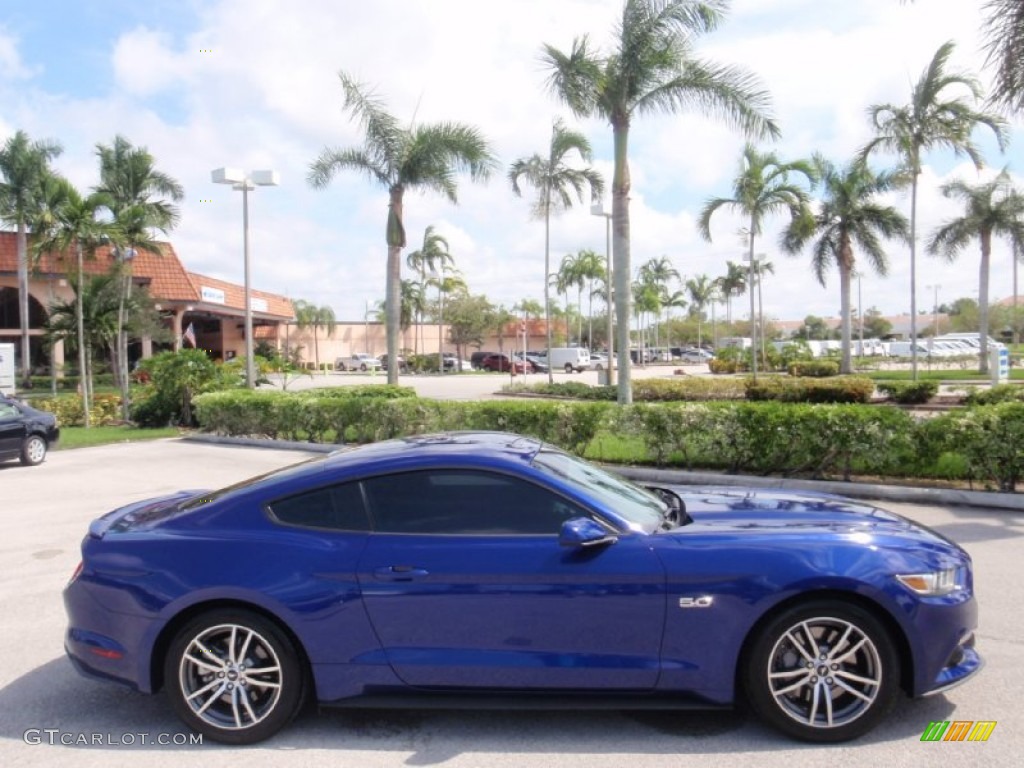 2015 Mustang GT Coupe - Deep Impact Blue Metallic / Ebony photo #5
