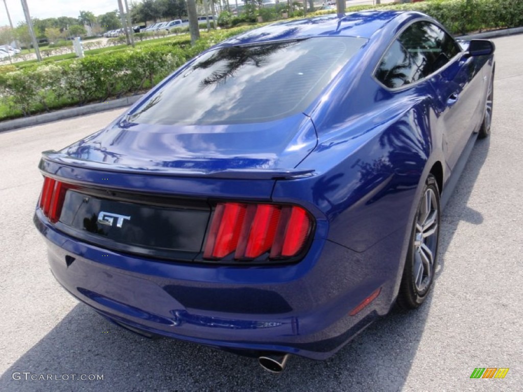 2015 Mustang GT Coupe - Deep Impact Blue Metallic / Ebony photo #6