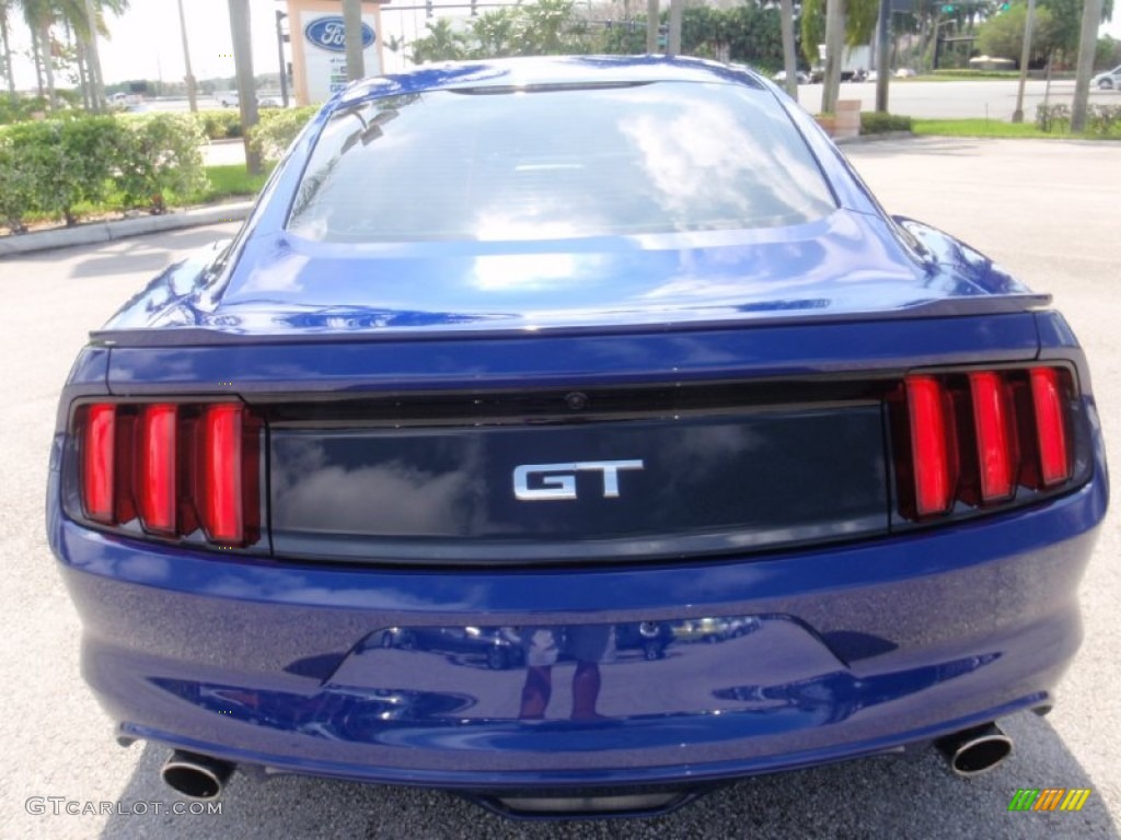 2015 Mustang GT Coupe - Deep Impact Blue Metallic / Ebony photo #7