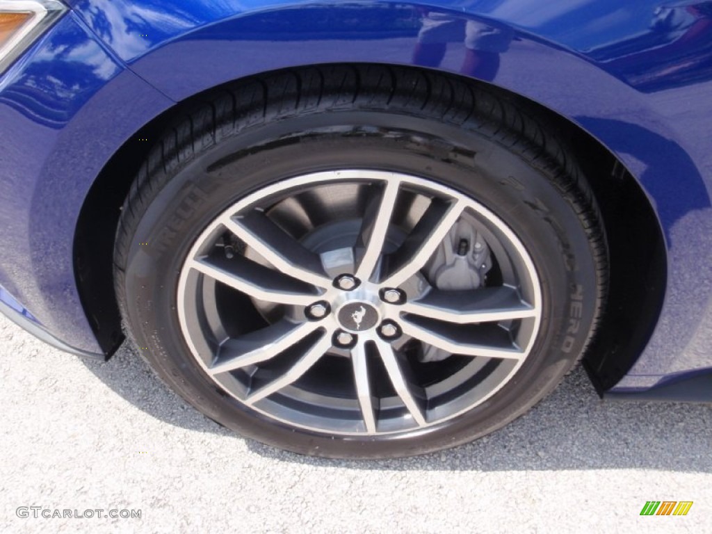 2015 Mustang GT Coupe - Deep Impact Blue Metallic / Ebony photo #11