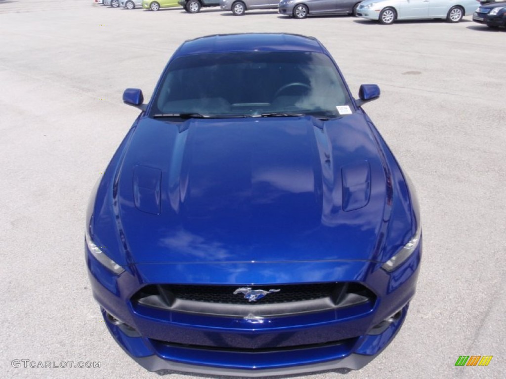 2015 Mustang GT Coupe - Deep Impact Blue Metallic / Ebony photo #16