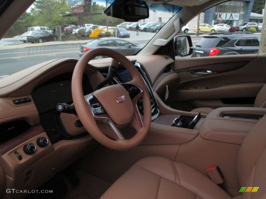 Tuscan Brown Interior 2015 Cadillac Escalade Platinum 4wd