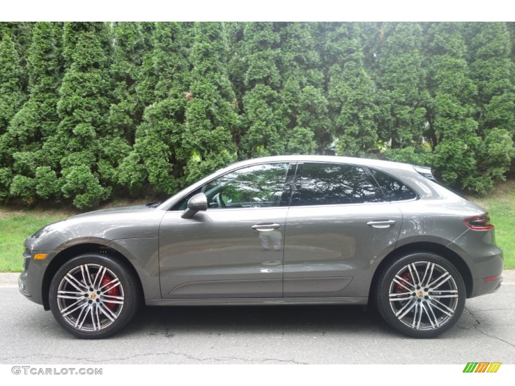 Agate Grey Metallic 2016 Porsche Macan Turbo Exterior Photo #107642903