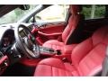 Black/Garnet Red 2016 Porsche Macan Turbo Interior Color