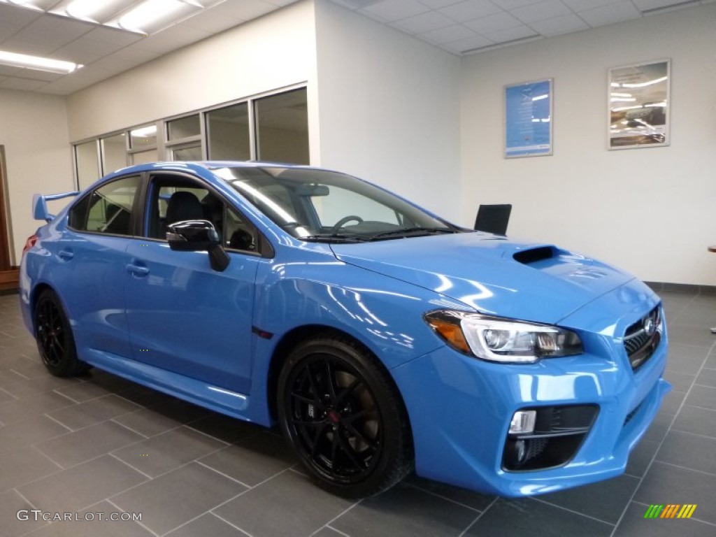 2016 WRX STI HyperBlue Limited Edition - Hyper Blue / Carbon Black/Hyper Blue photo #1