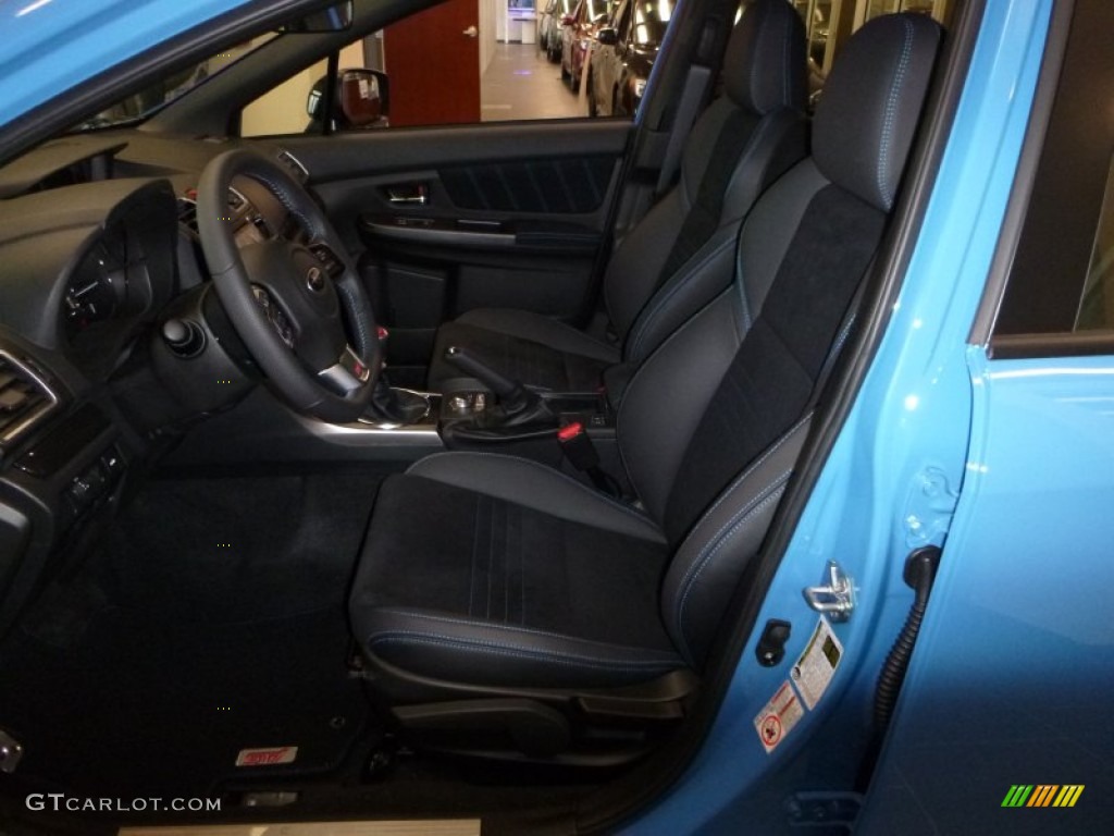2016 Subaru WRX STI HyperBlue Limited Edition Front Seat Photo #107644781